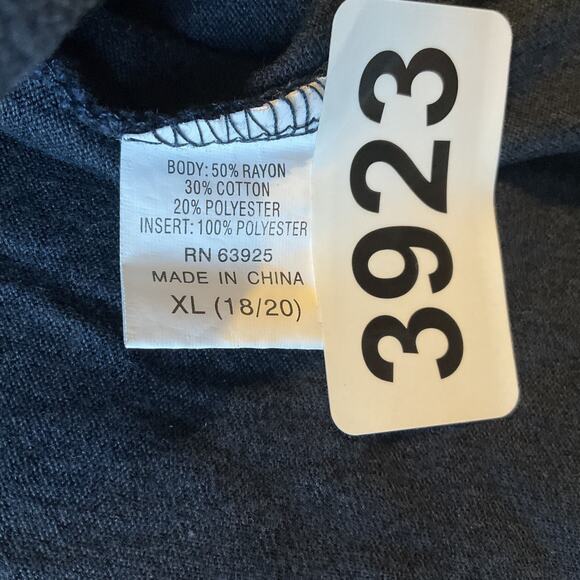 A/X Armani Exchange Women Sweatshirt XL (18/20) Navy Athleisure Striped Long - Picture 3 of 8